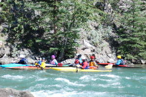 Practicing slalom